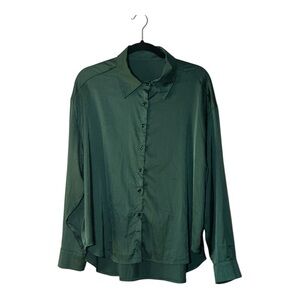 SHEIN Women's Deep Green Blouse